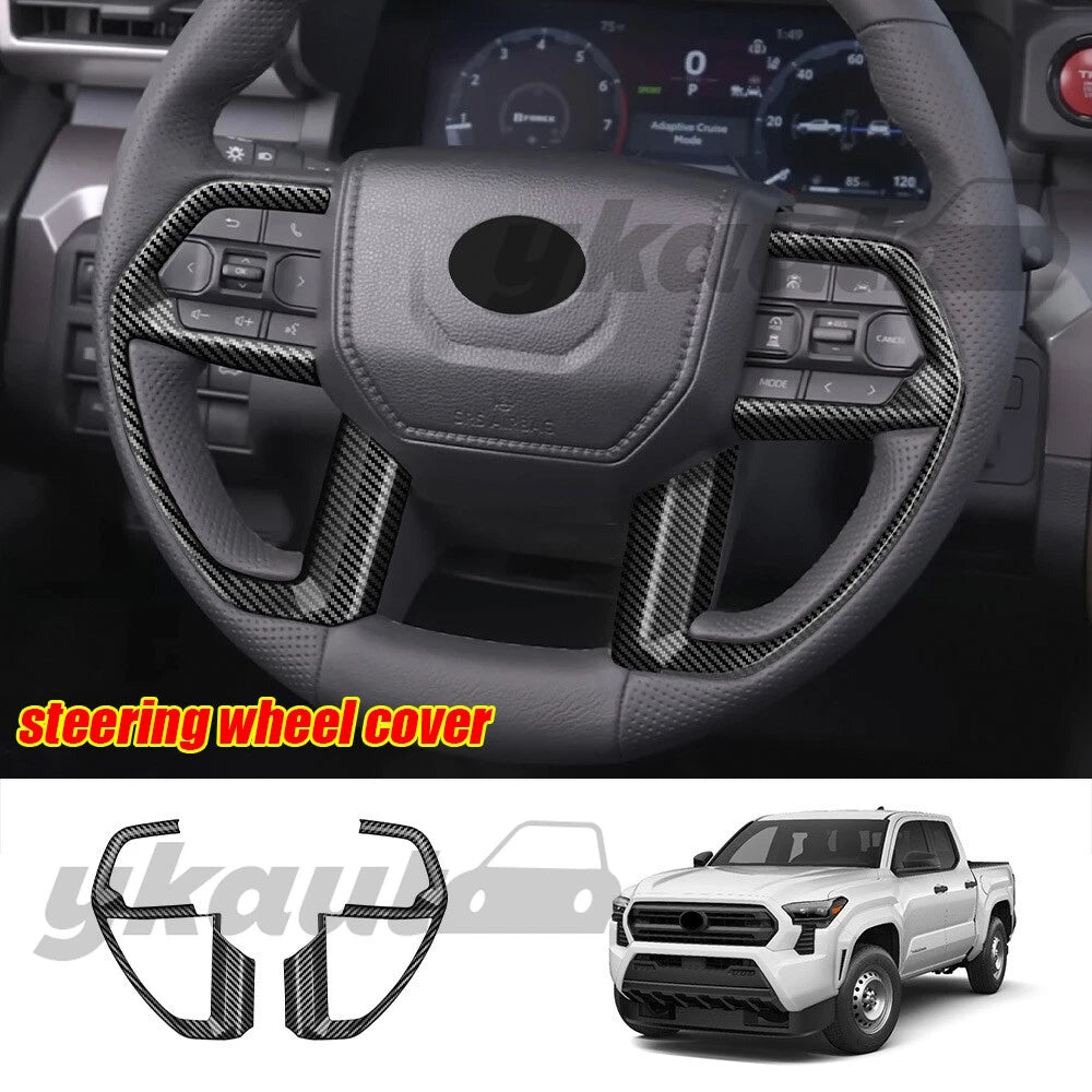 26pcs Carbon Fiber Interior Accessories Kit Cover Trim for Toyota Tacoma (2024–2024)