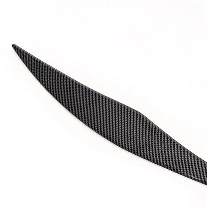 Carbon Style Headlight Eyelid Covers for 2005-2012 BMW E90 325i 328i