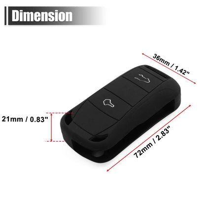 Silicone Keyless Entry Remote Key Fob Case Cover for Porsche Panamera Cayenne