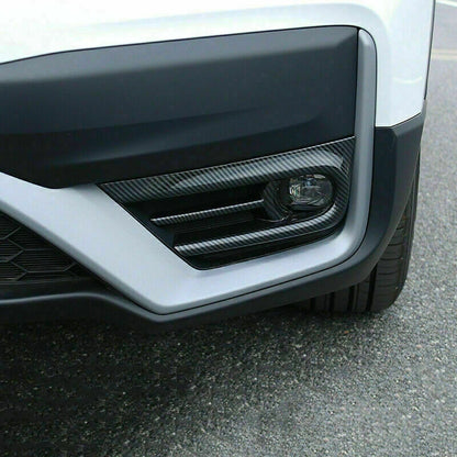 Black Front Fog Light Lamp Frame Cover Trim for Honda CR-V (2020-2022)