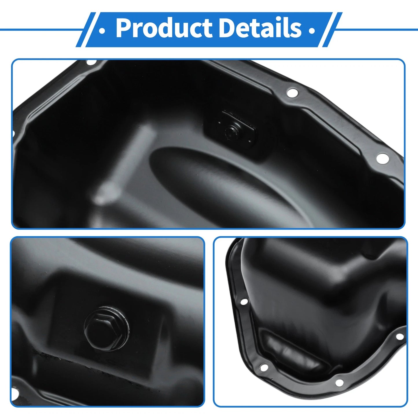 Engine Oil Pan for Toyota RAV4 (2009-2017) Steel Black