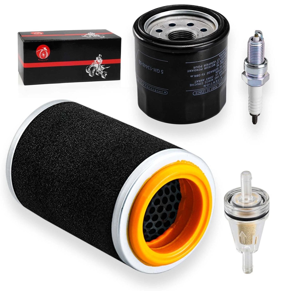 Air Filter & Guide Cage Cap Oil Filter for Yamaha Wolverine (2006–2010)