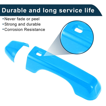Door Handle Cover Trim for Jeep Wrangler JL (2018-2023) Blue 1 Set