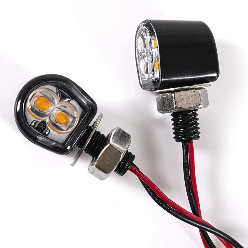 LED Mini Motorcycle Turn Signal Light Blinker for Cafe Racer Bobber (2023)