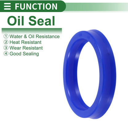 Oil Seal 50x62x10mm Rotary Shaft Seal TPU Blue 5 Pcs
