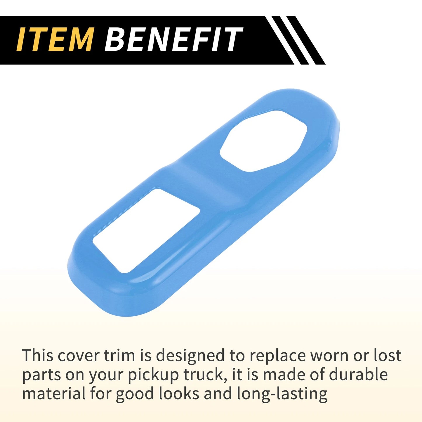 Rear Trunk Lock Panel Cover for Jeep Wrangler JL JLU (2018-2024) Light Blue
