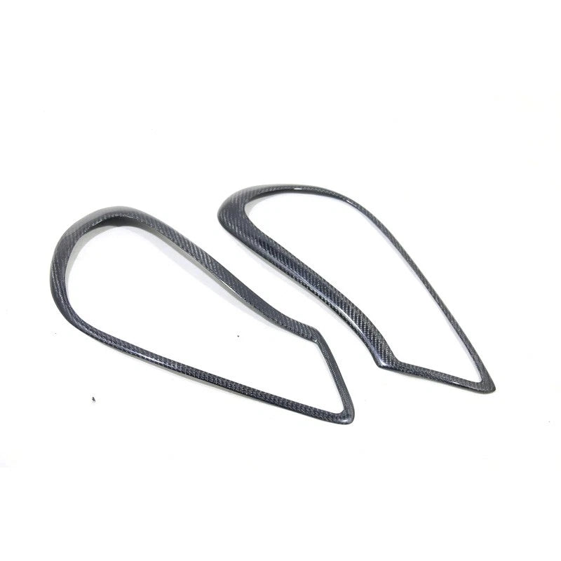 Real Carbon Fiber Headlight Ring Cover Trim for Porsche Cayenne 957 LCI 2007-10