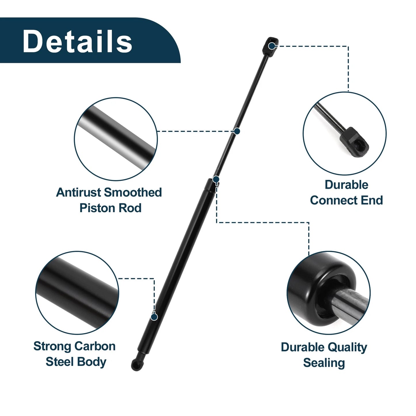 Front Hood Lift Supports Struts for Chevy Malibu (2008-2012)