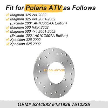 Rear Brake Disc Rotor for Polaris Magnum (2001–2006)