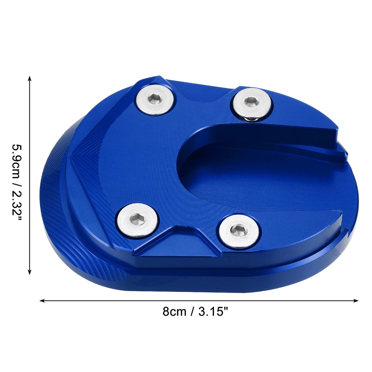 Motorcycle Kickstand Plate Pad Set for Honda 125 (2013-2023) - Blue