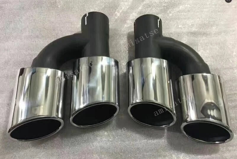 Dual Outlet Quad Exhaust Tips for Audi A4 B9/S4/S6/S7 (2017-2023)