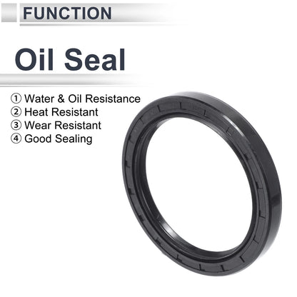 Oil Seal 70x90x10mm NBR Rubber Black Rotary Shaft Seal 5 Pcs