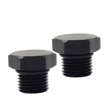 2 x Aluminum 6AN Block Off Cap ORB Plug Male Fitting Adapters for Universal