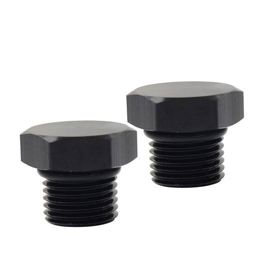 2 x Aluminum 6AN Block Off Cap ORB Plug Male Fitting Adapters for Universal