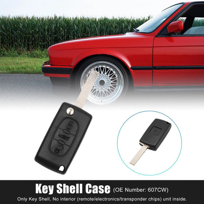 Key Fob Shell Case for Peugeot 207 307cc 308 (2006-2014)