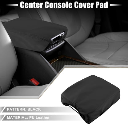 Car Center Console Pad Armrest Cover for Ford F150 (2015-2020) Black