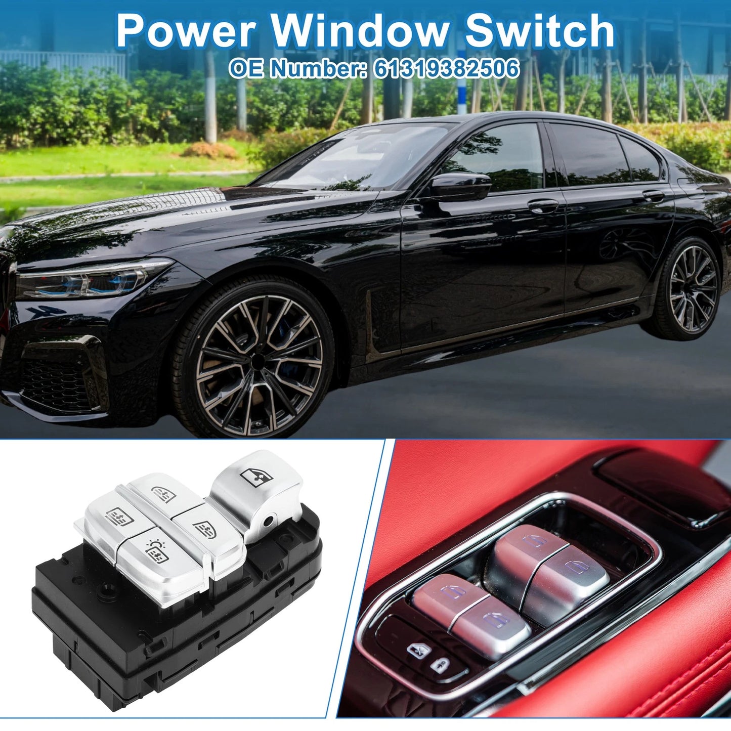 Power Window Switch for BMW 740i 750i (1995-2001)