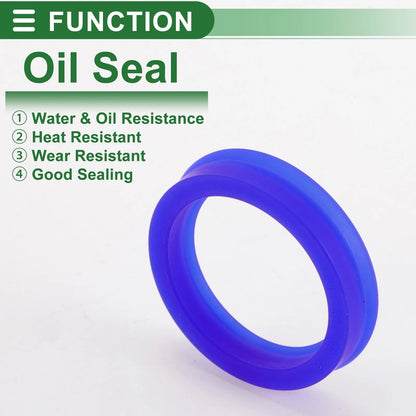 Oil Seal 30x38x8mm TPU Rotary Shaft Seal High Pressure Blue 5 Pcs