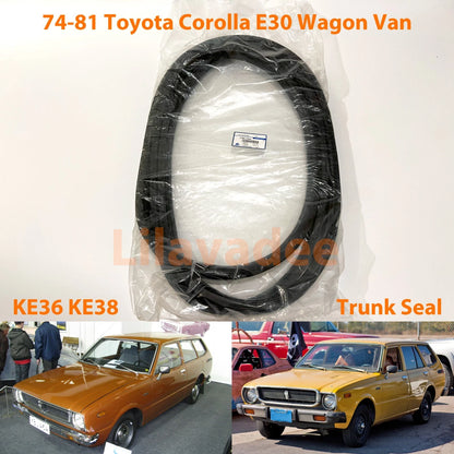 Trunk Lid Weatherstrip Rubber Seal for Toyota Corolla KE36 KE38 Wagon Van