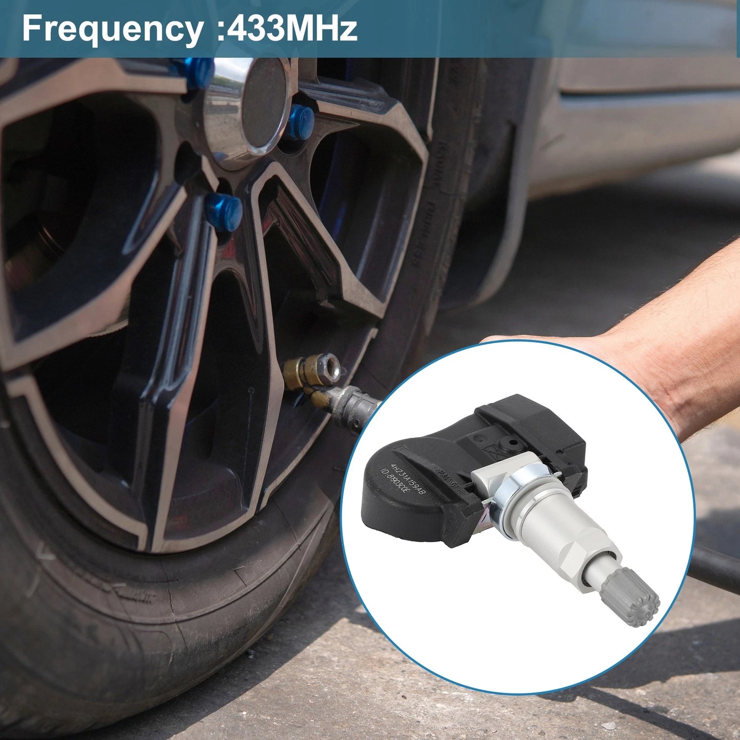 Tire Pressure Sensor 1 x TPMS for Land Rover LR2 (2008-2015)