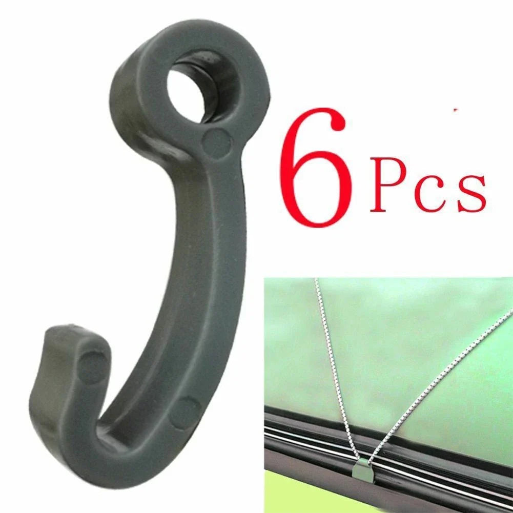 Tarp Hook Rope Clips for Inflatable Boat Covers - 6pcs - PVC