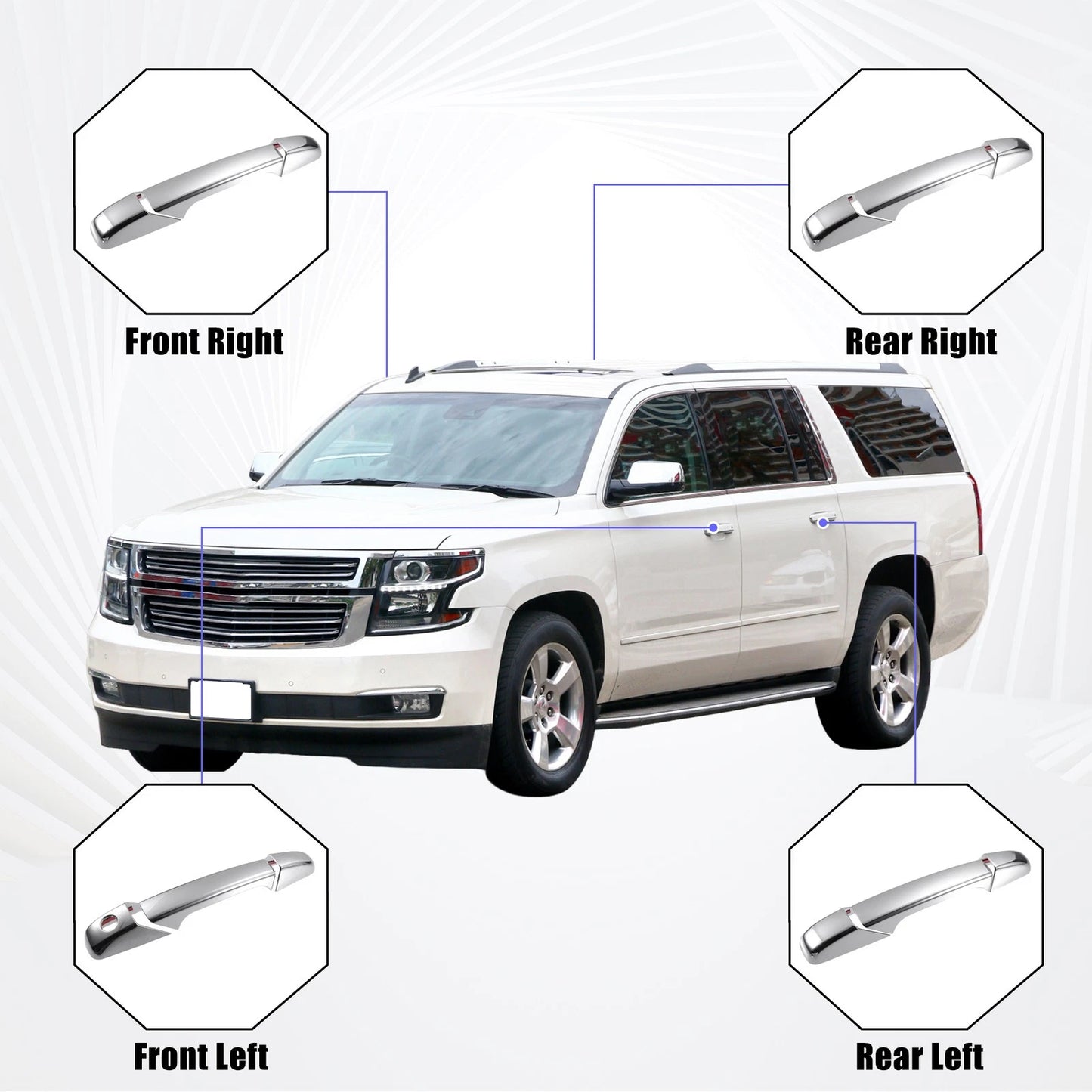 Exterior Door Handle Cover for Chevrolet Silverado 1500 (2007 - 2013)