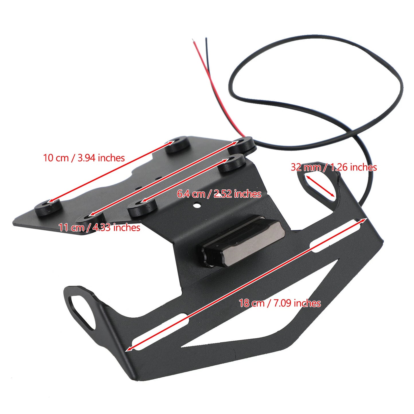 License Plate Holder for Yamaha Tenere 700 / XTZ700 (2019-2021)