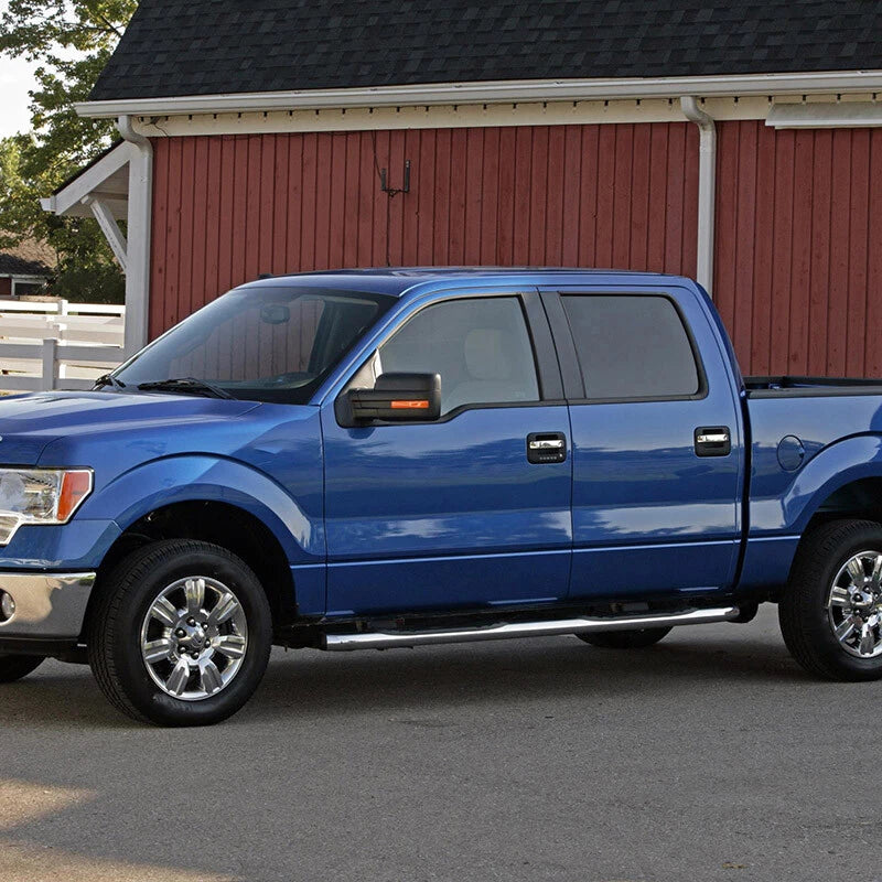 Window B Pillar Post Trim Accessories for Ford F150 2004-2014 Gloss Black