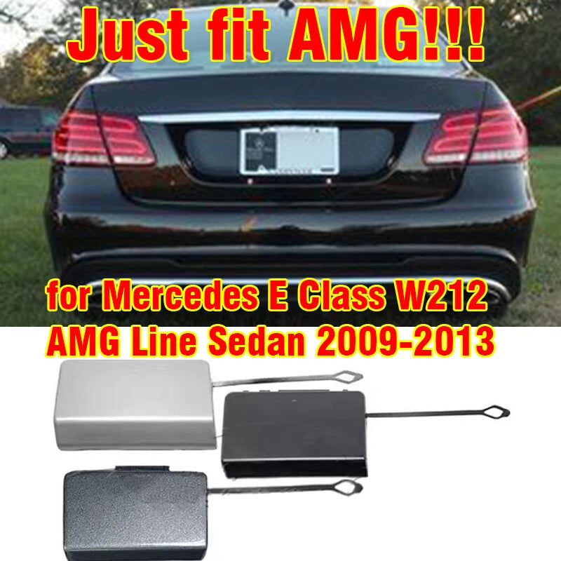 Tow Hook Cover Rear Bumper for Mercedes E Class W212 AMG Line Sedan (2009–2013)