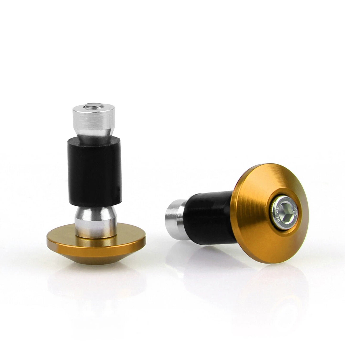 7/8" Gold Bar Ends Handlebar Weights for Scooter Moped