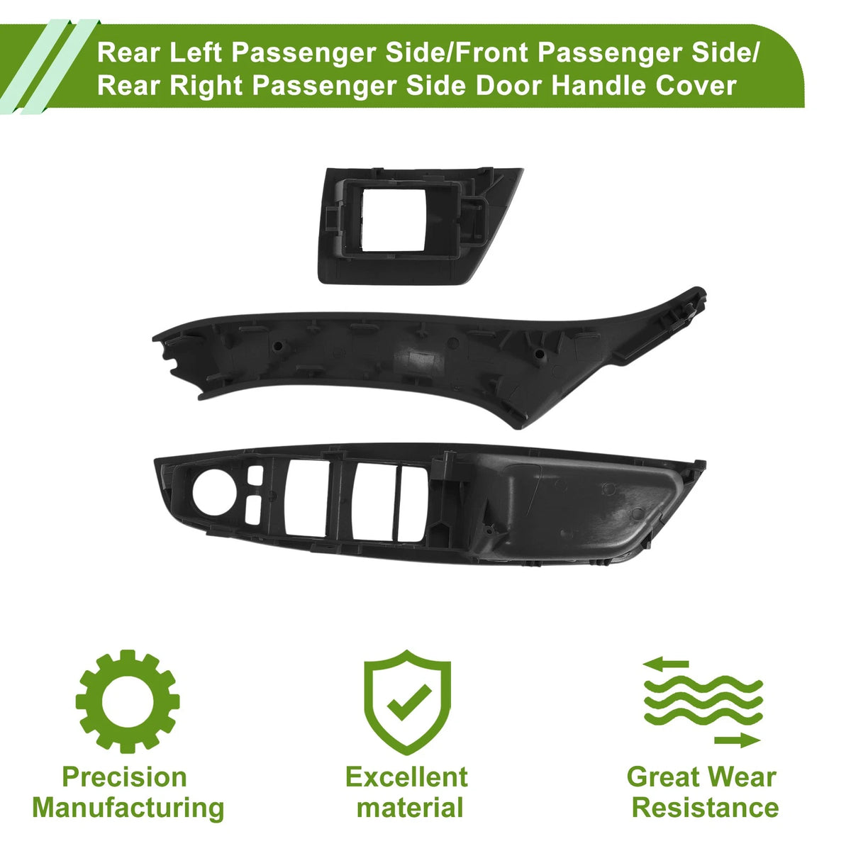 Door Handle Trim Cover for BMW 5 Series (2011-2016) Black