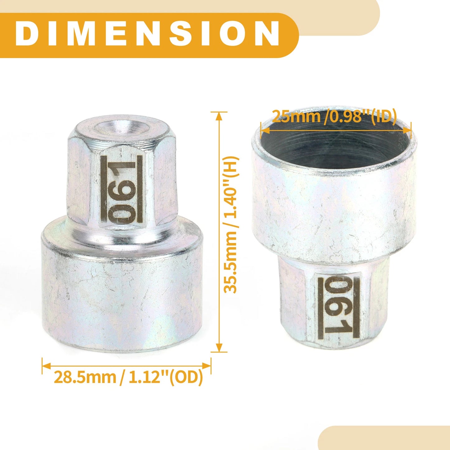 Wheel Lock Lug Nut Antitheft Key for BMW MINI COOPER (2002-2023)