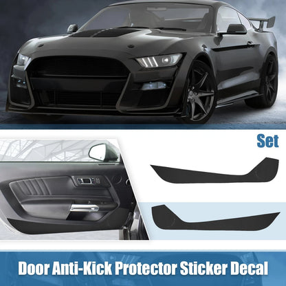 Car Door Anti Kick Protector Stickers for Ford Mustang (2015-2022) Black