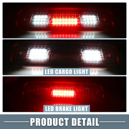 Auto High Mount Stop Light for GMC Sierra 1500 (2014-2018) Red Lens