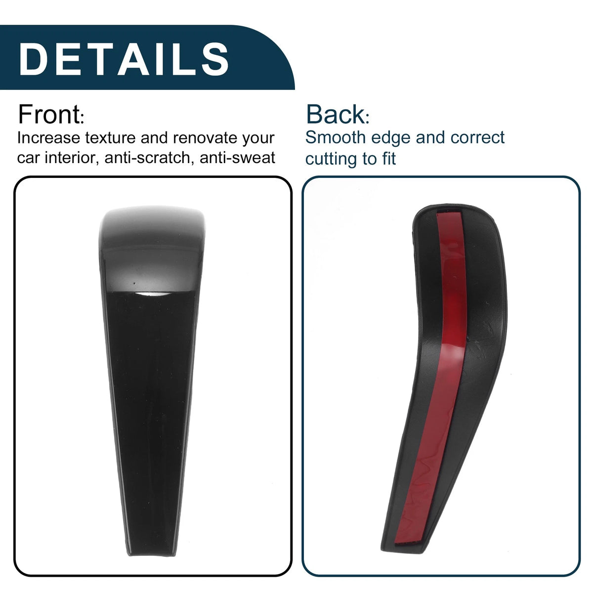 ABS Gear Shift Knob Cover Sticker for BMW 1 Series Z4 X1 E90 E92 Painted Black