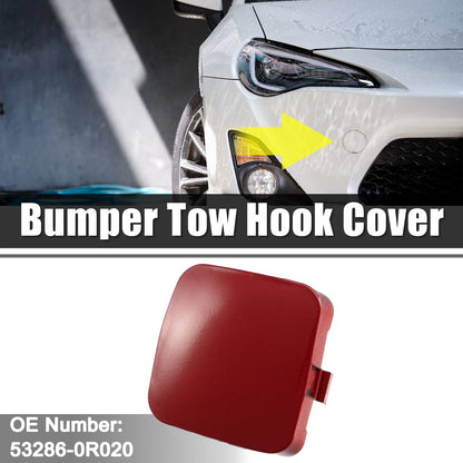 Red Front Left Bumper Tow Hook Cover for Toyota Rav4 (2013-2018)