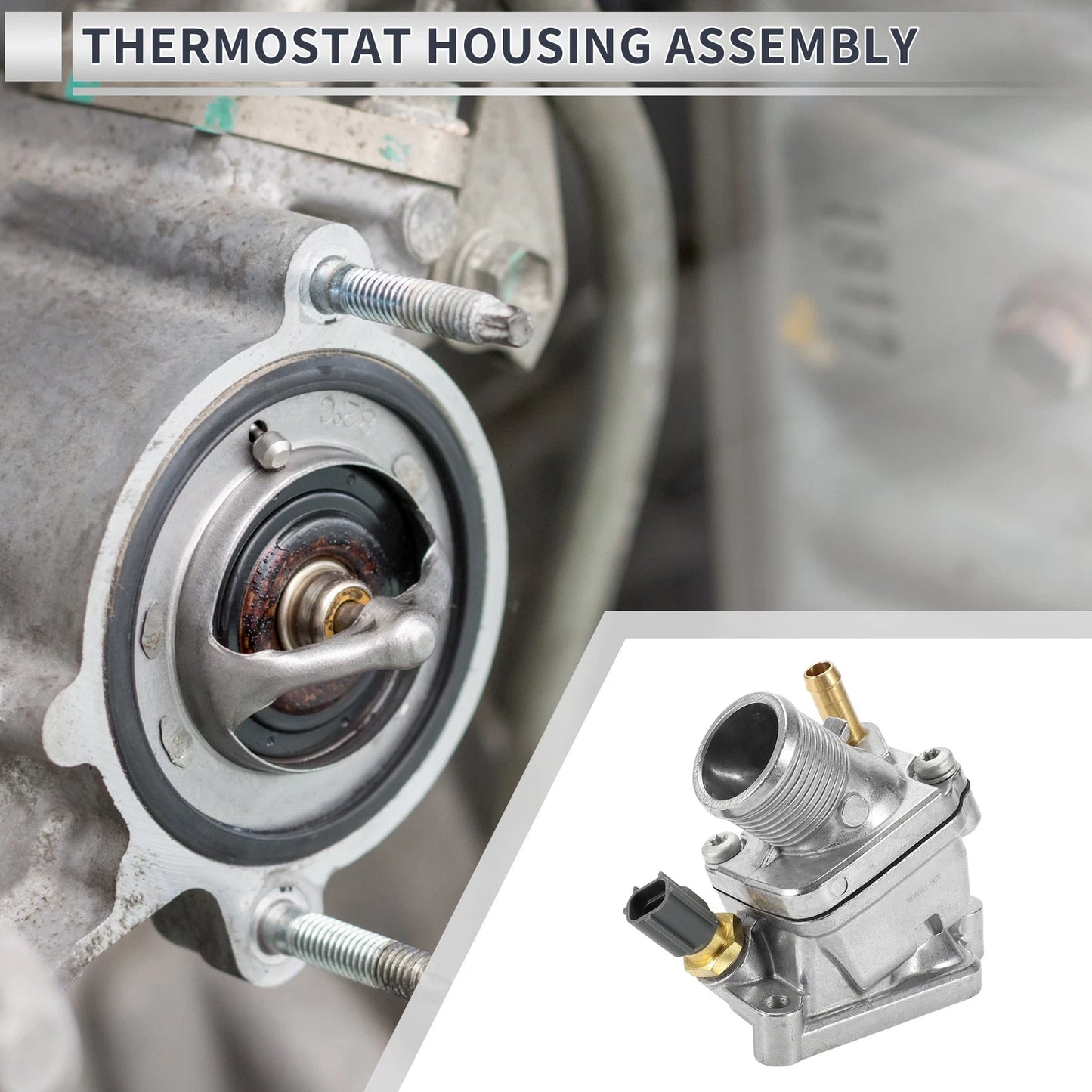 Aluminum Coolant Thermostat Housing for Volvo C70 S60 V70 XC70 S80 (2001-2010)
