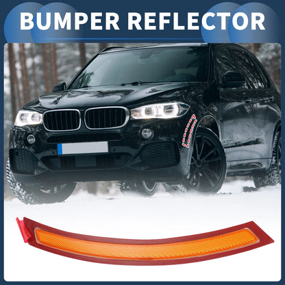 Bumper Reflector for BMW X5 (2014-2018) 1Pc Red Yellow Front Left