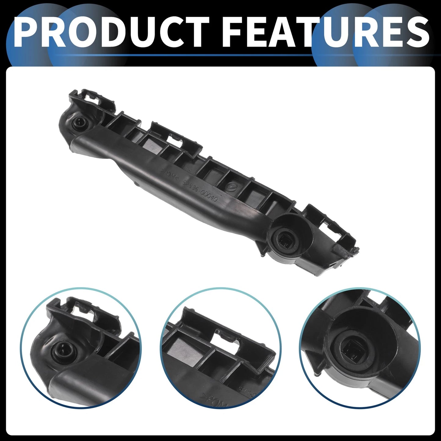 Right Front Bumper Retainer Bracket for Toyota Yaris (2006-2009)