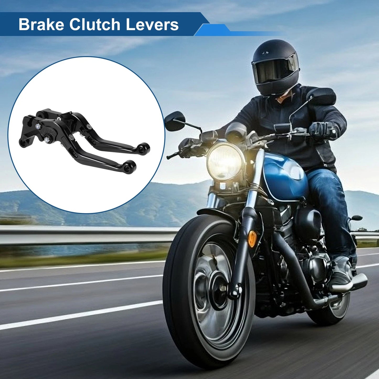 2 x Adjustable Short Long Brake Clutch Levers for Yamaha YZF R1 (2015–2022)