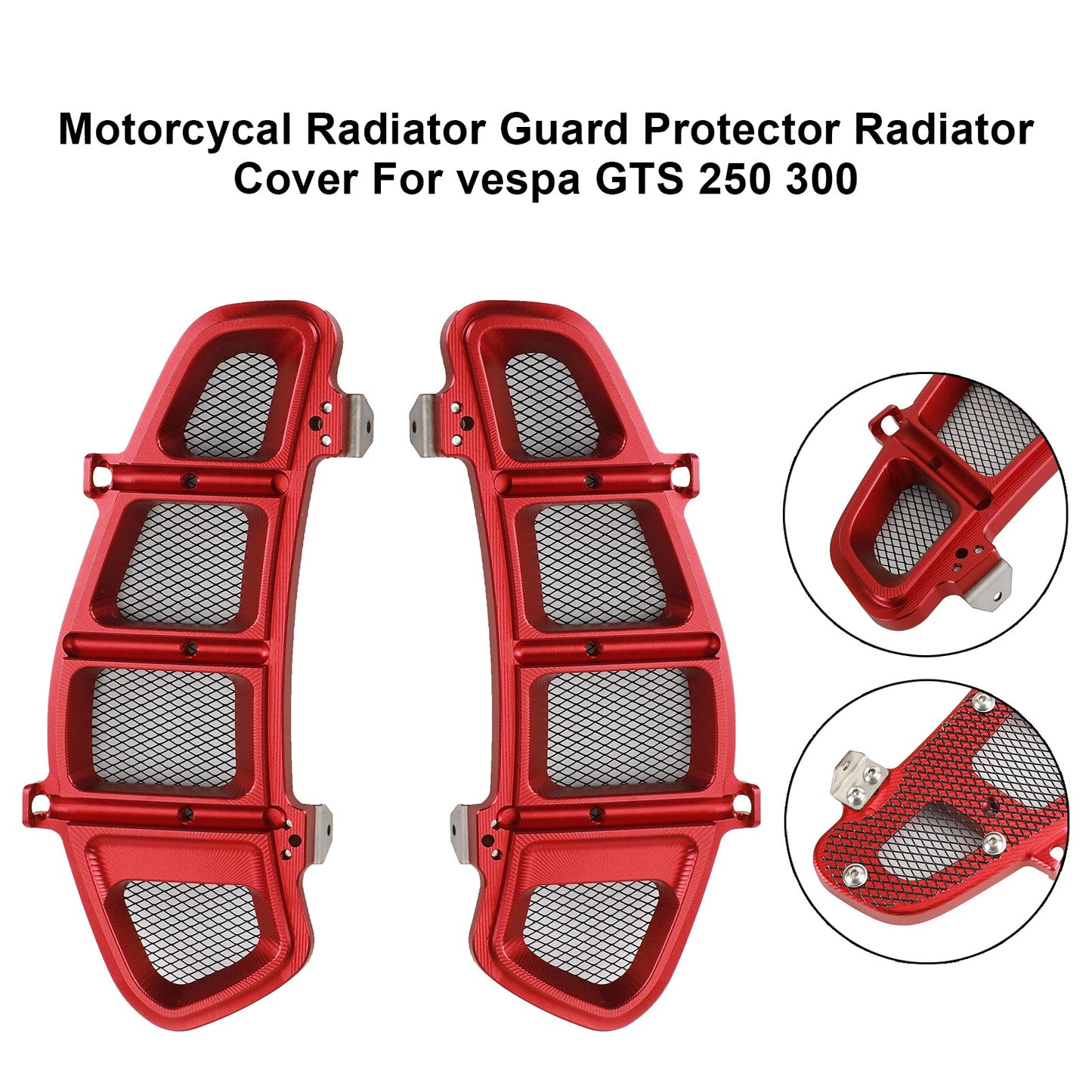 Radiator Cover Stainless Steel for Vespa GTS (2006-2017)