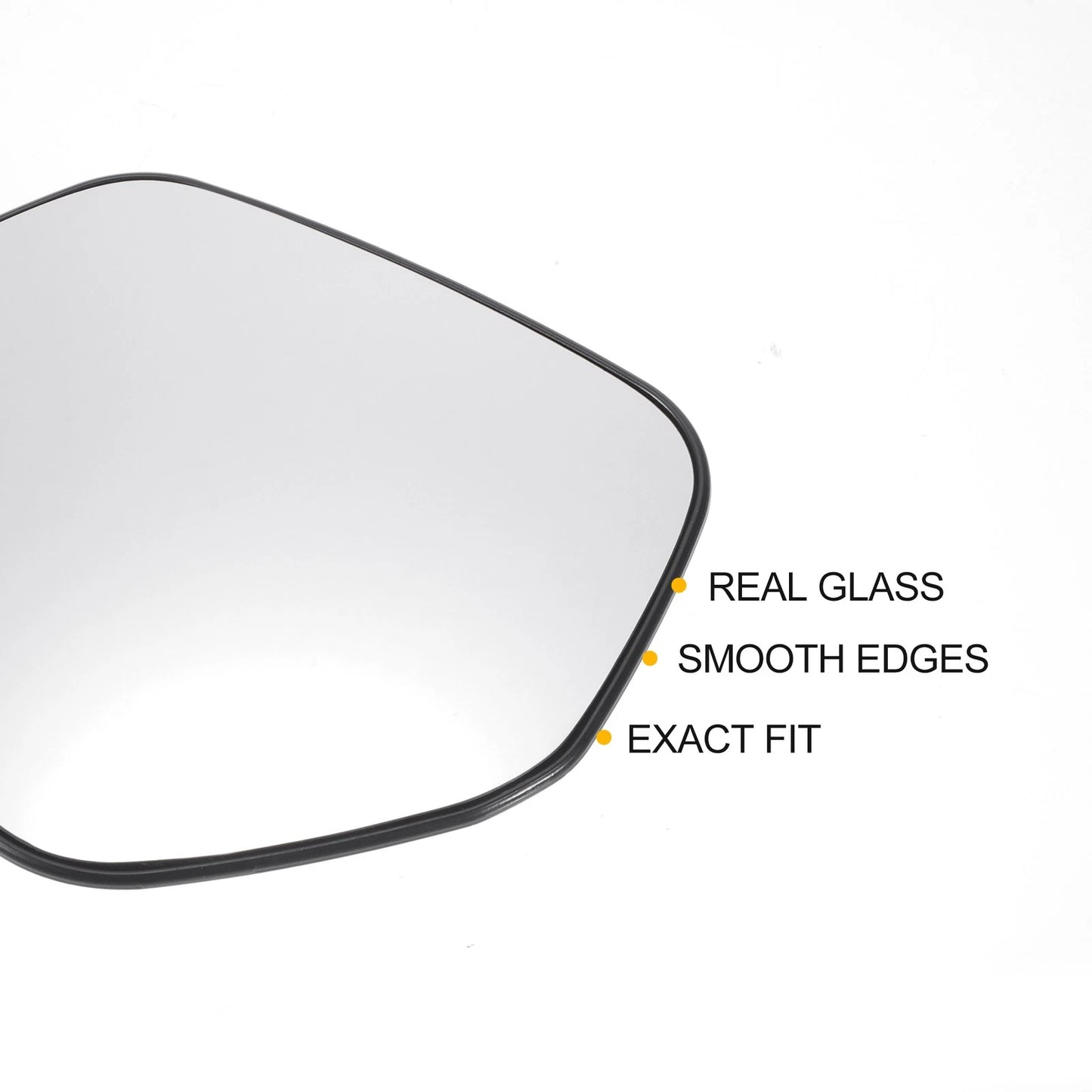 Left Side White Mirror Glass w/ Back for Honda HR-V (2014-2020)