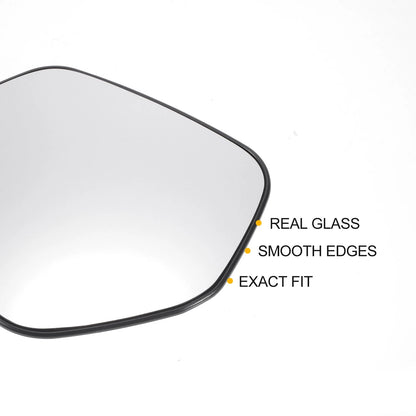 Left Side White Mirror Glass w/ Back for Honda HR-V (2014-2020)