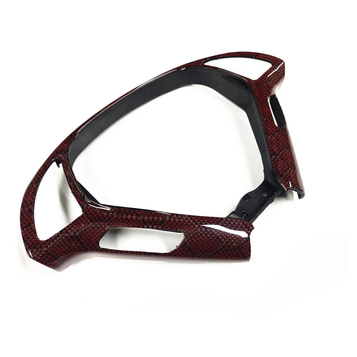 Steering Wheel Cover for Infiniti G25 G37 EX35 EX37 (2007-2013) Carbon Fiber Red