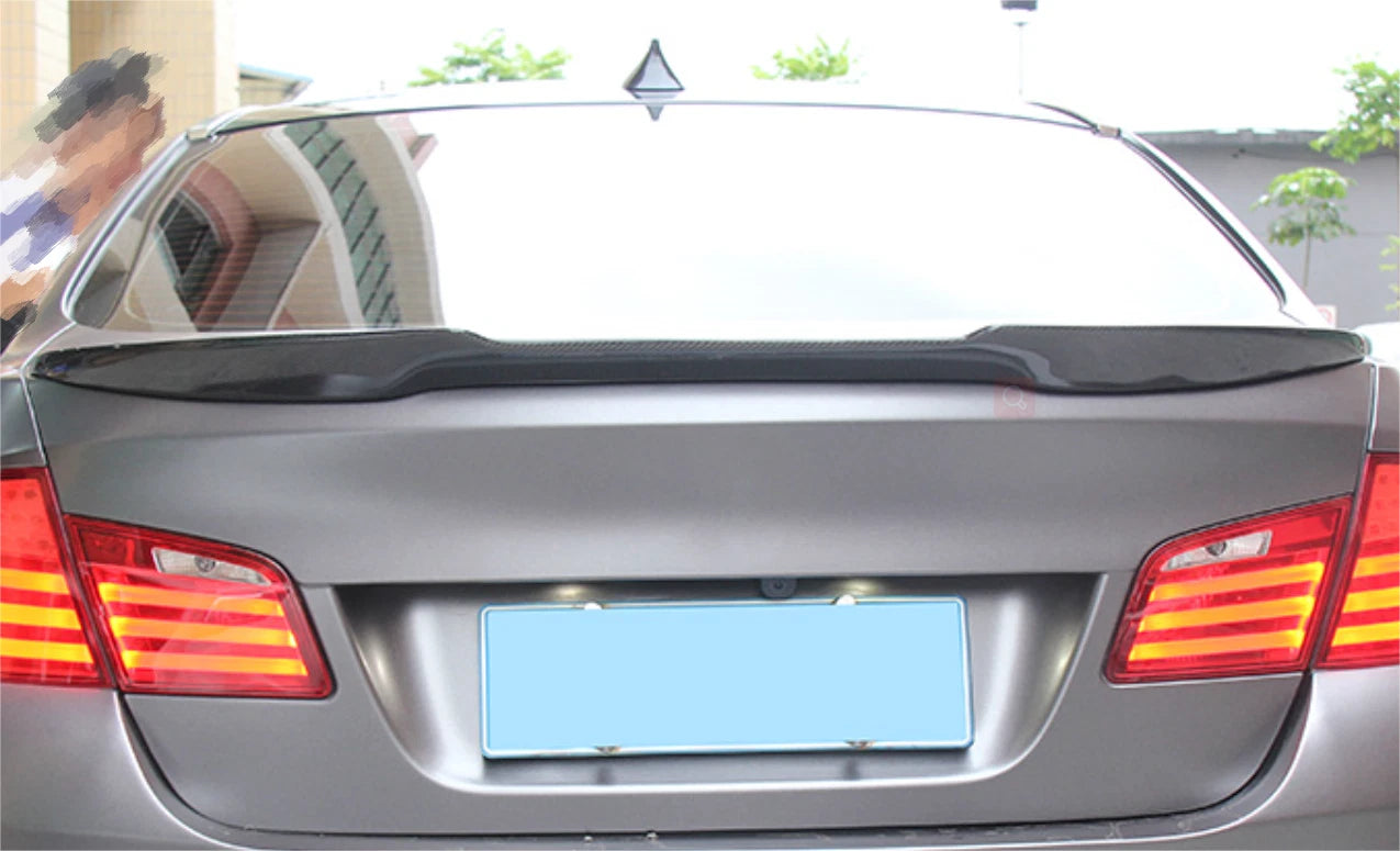 Rear M4 Style Carbon Fiber Spoiler Wing for BMW 5 Series F10 F18 (2011-2017)