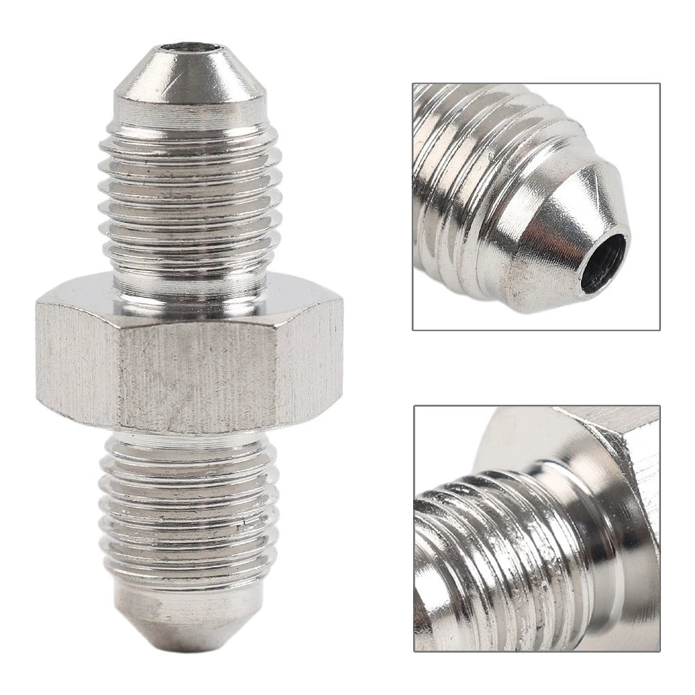 Stainless Steel Brake Fittings Adapter for AN-3 Metric Car 3/8-24 UNF