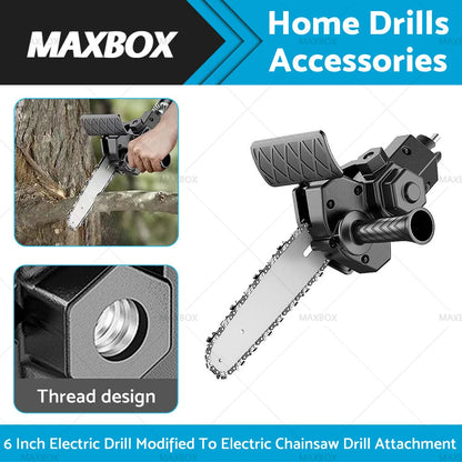 6" Electric Drill Converter to Chainsaw Wrench for Three-Jaw Collet Drill