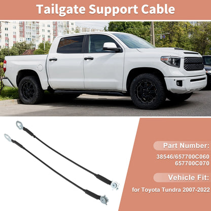 2 x Tailgate Support Cables / Toyota Tundra (2007–2022)
