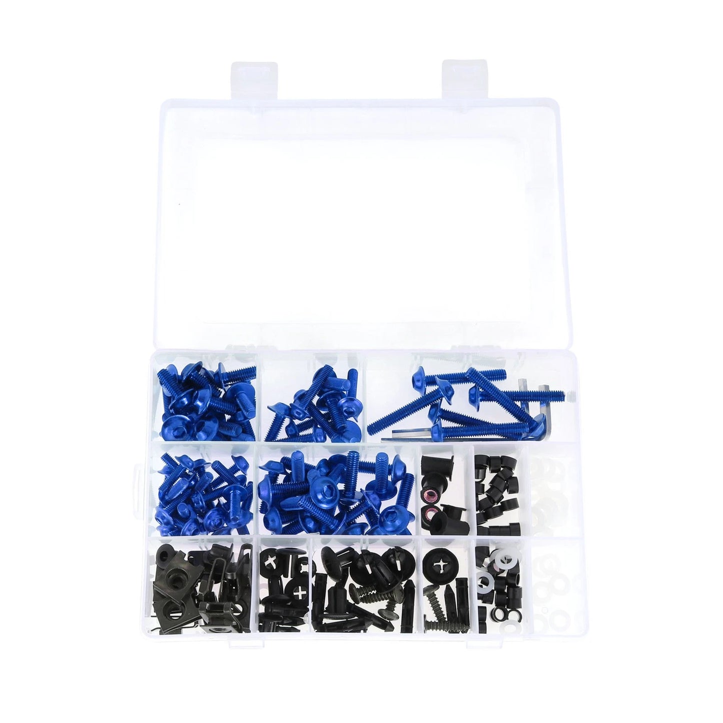 Windshield Bolts for Yamaha motorcycles Aluminum Rubber Blue