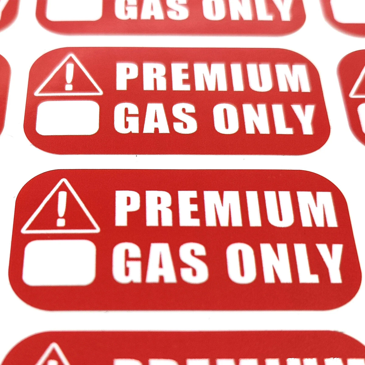 Premium Gas Only Sticker for Truck/Car - Vinyl Decal